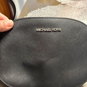 Michael Kors Black Leather Shoulder Bag